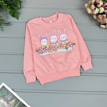 Світшот Зайчики салатовий