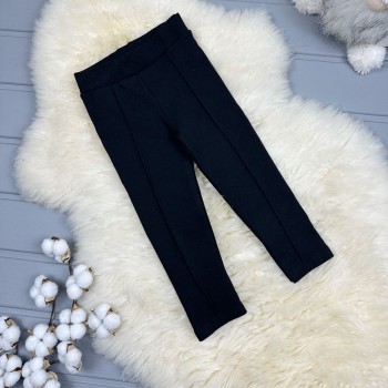 Лосіни однотонні чорні з начосом