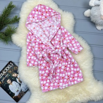 Халат махровий Сердечки