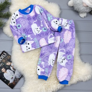 Піжама махрова Котики