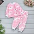 Піжама махрова рожева Зайчики