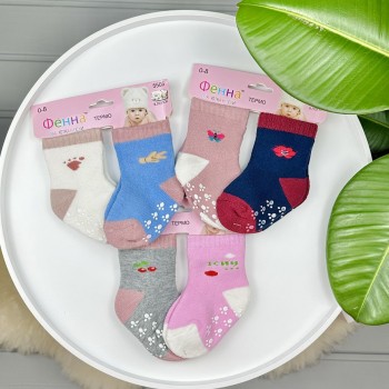 Набір шкарпеток дівчинка ясля махрові