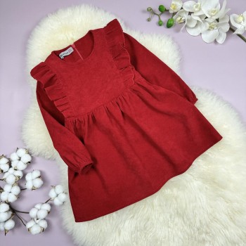 Сукня мікровельвет червона